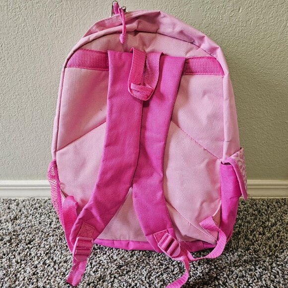 Vintage Hello Kitty Backpack 2006 Pink Satin Glitter Embroidered Sanrio FLAWS - Picture 6 of 12